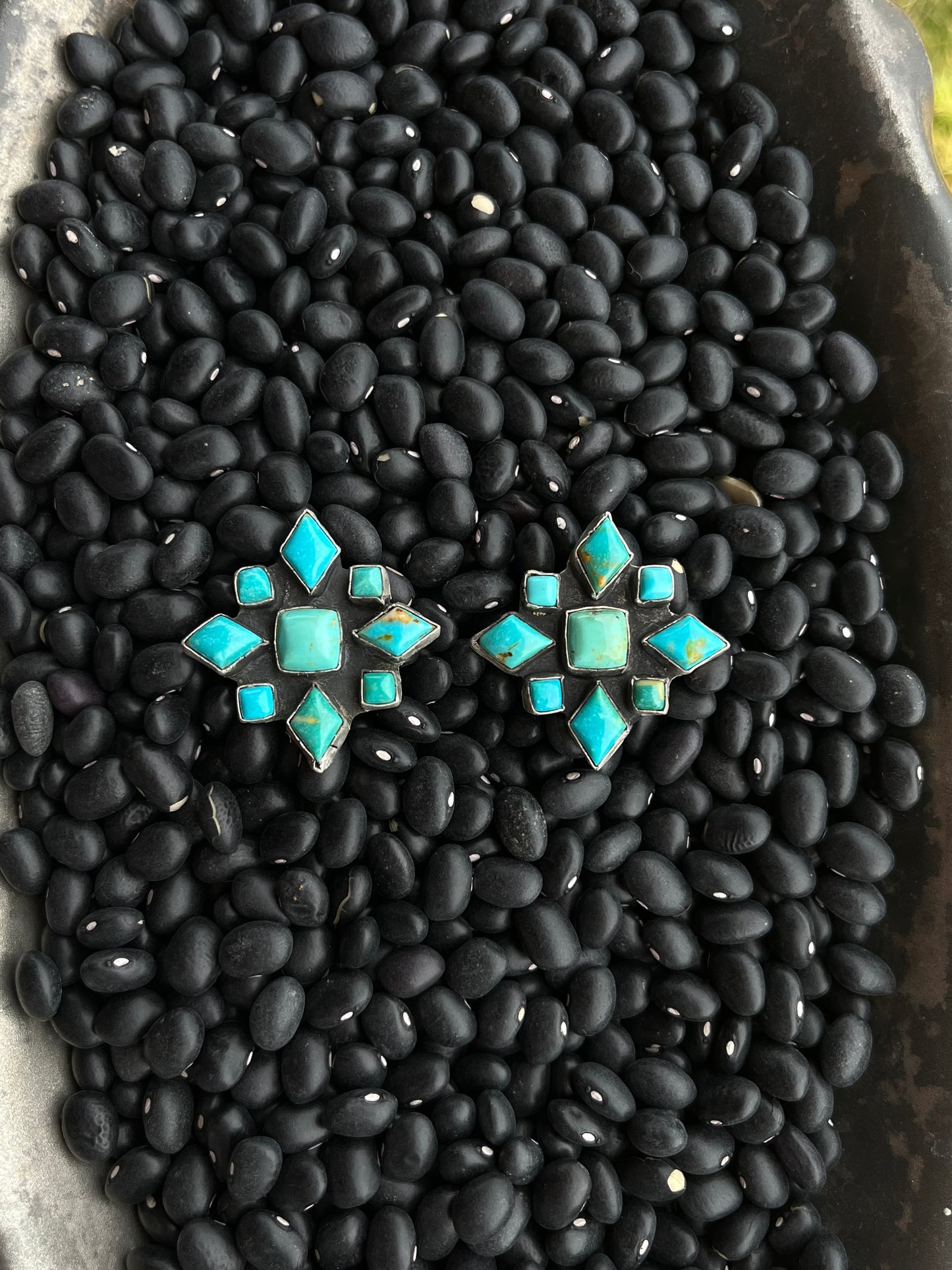 Kingman Diamond Cluster Earrings