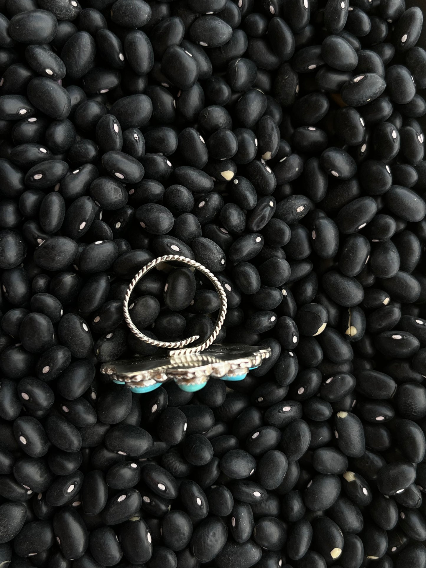 Kingman Turquoise Flower Set