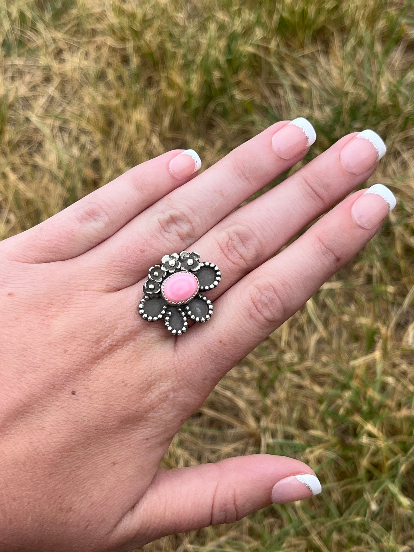 Size 8 Pink Conch Ring