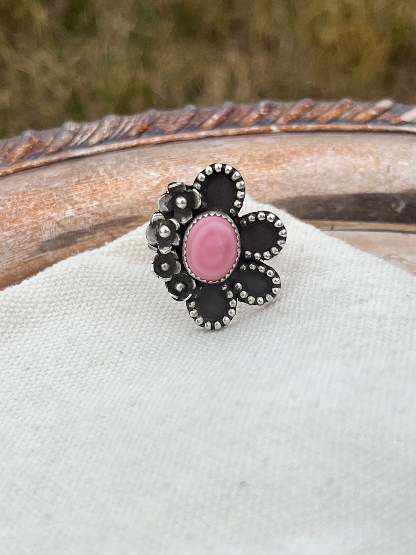 Size 8 Pink Conch Ring