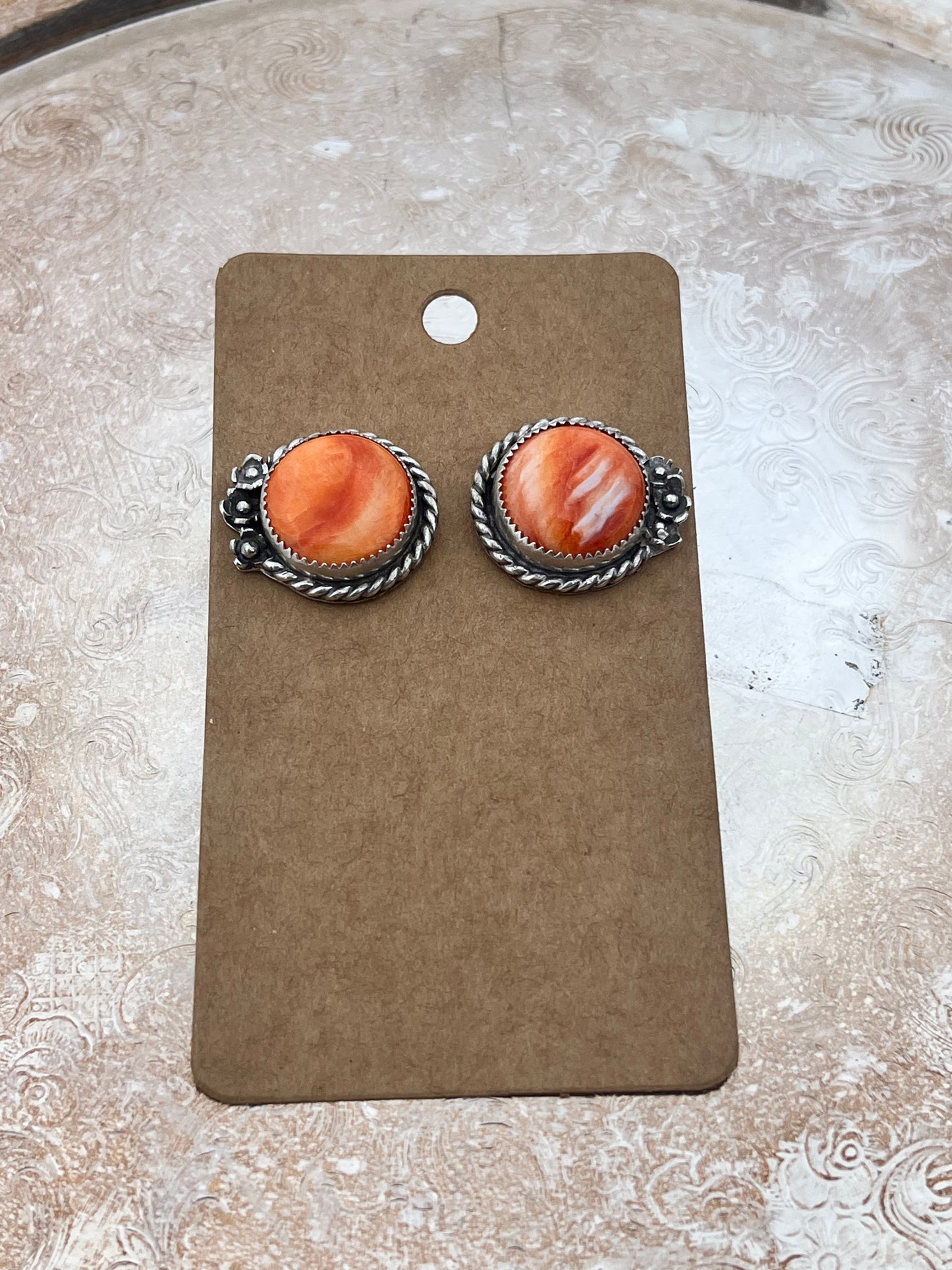 Orange Spiny Studs