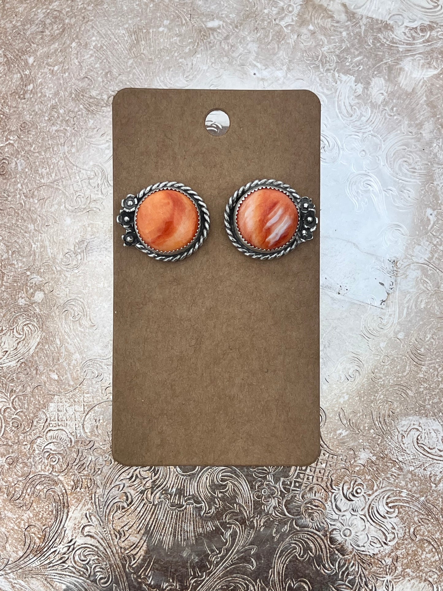 Orange Spiny Studs