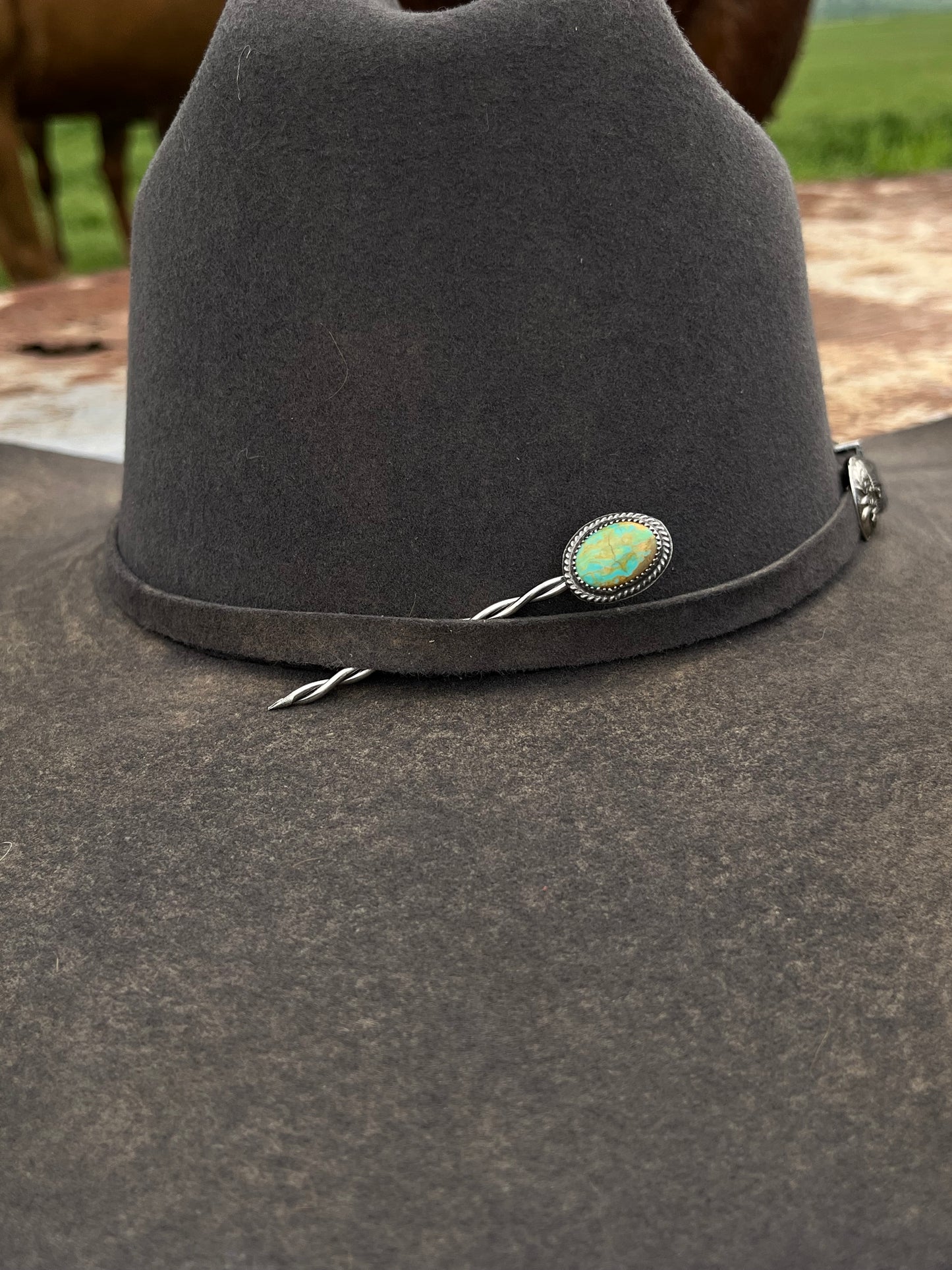 Green Royston Hat Pin