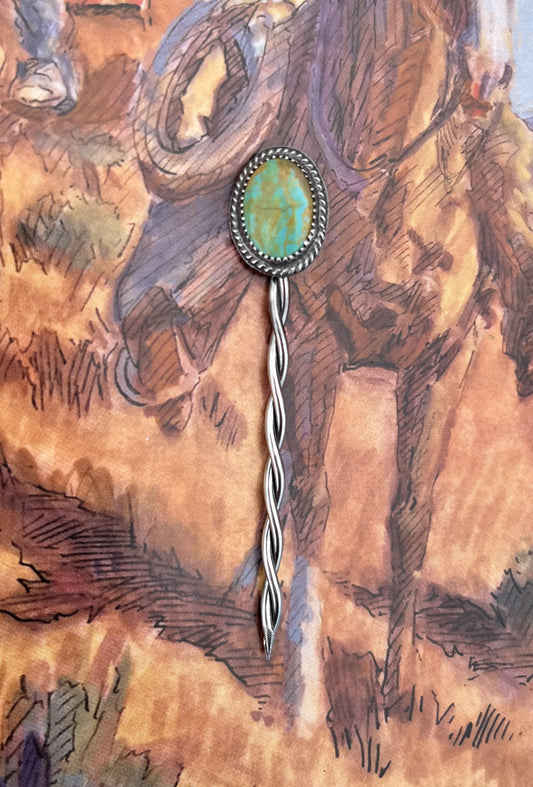 Green Royston Hat Pin