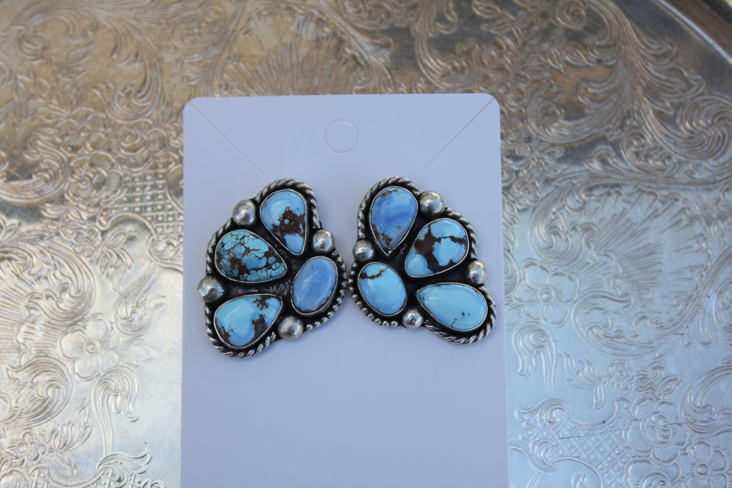 Golden Hills Cluster Earrimgs