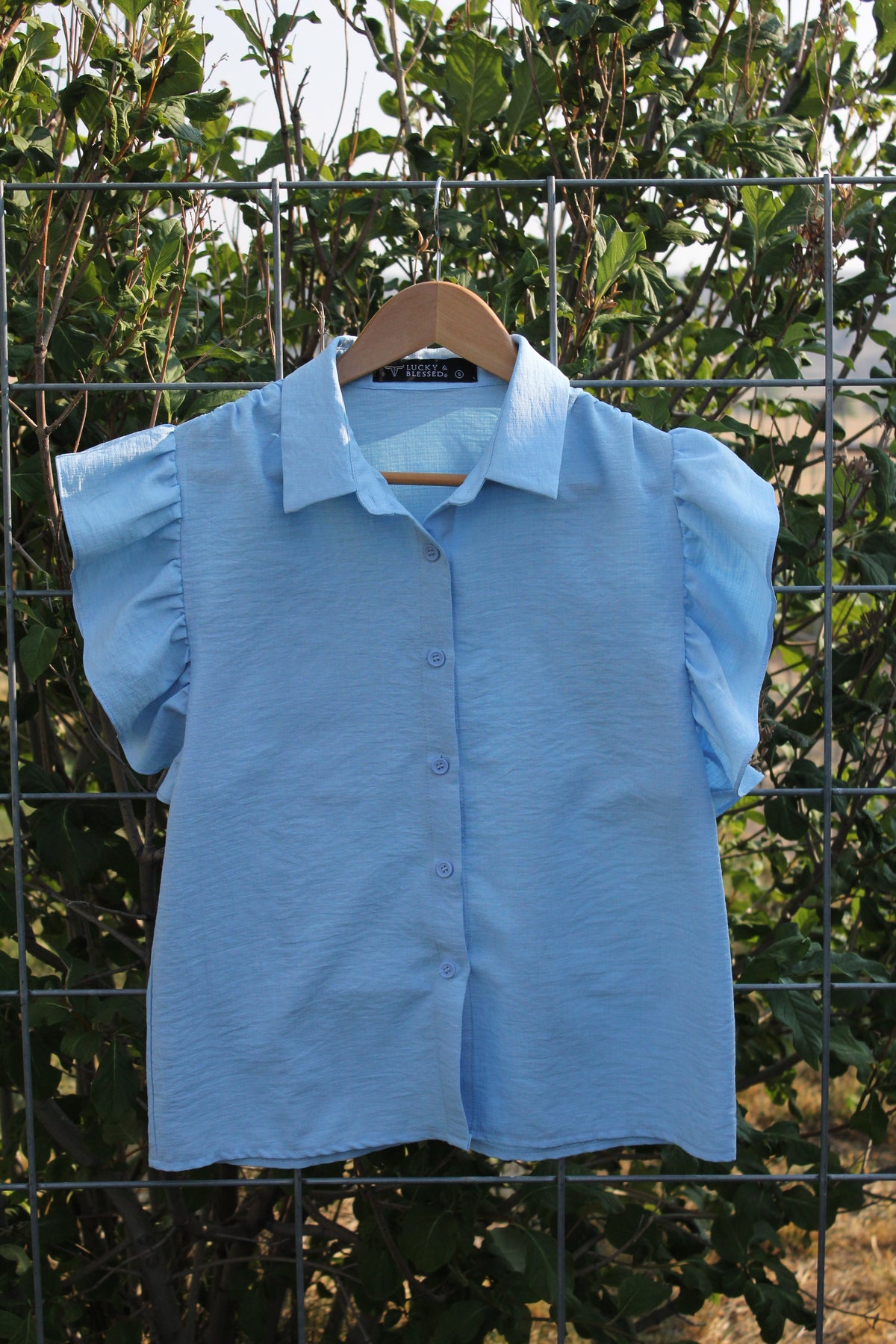 Blue Button Up Shirt