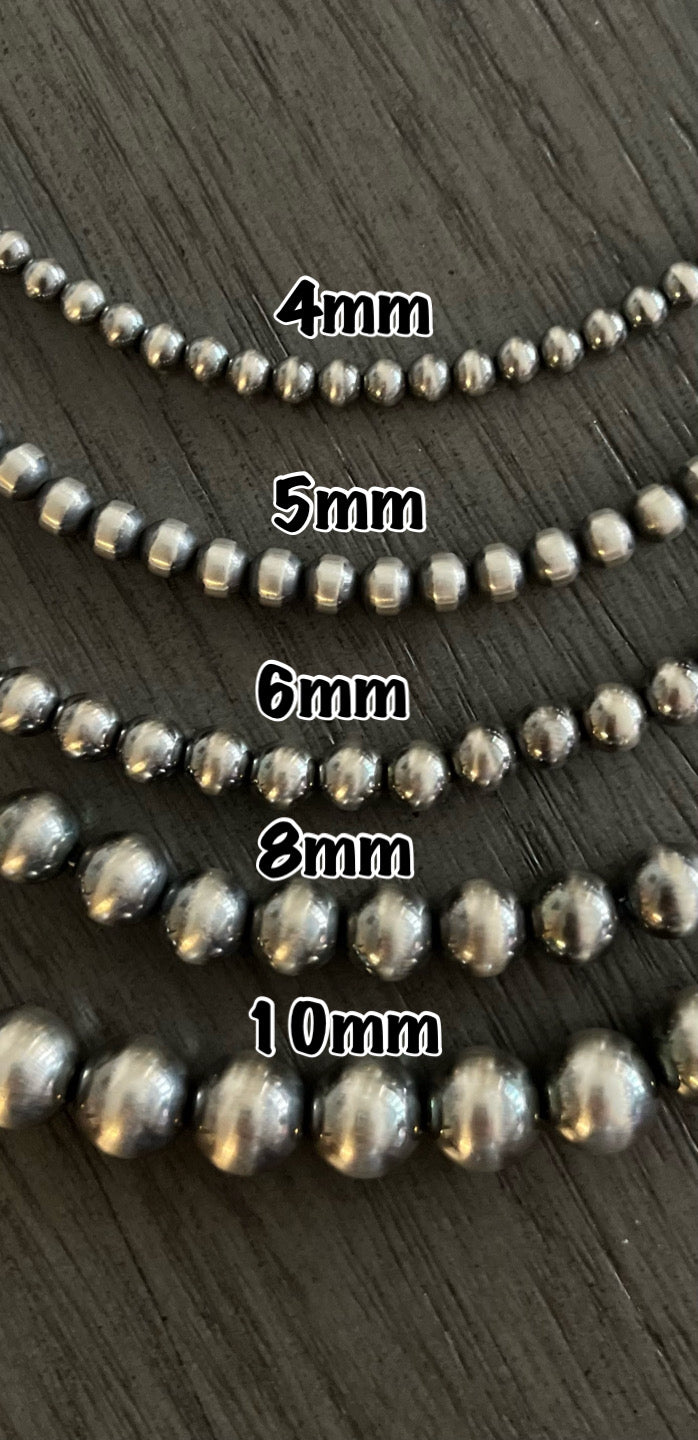 8mm Sterling Silver Pearls