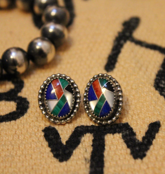 Natural Inlay Earrings